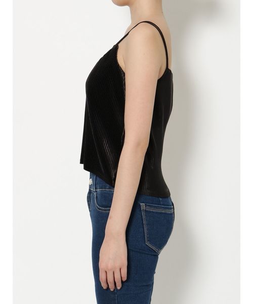 EMODA（エモダ）の「2WAYクロスプリーツキャミソール（キャミソール・レディース・ブラック/カーキ/オレンジ・FREE）」の13枚目の写真