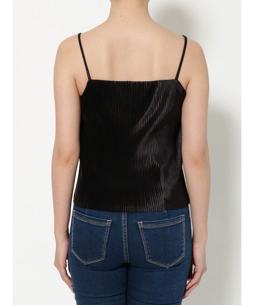 EMODA（エモダ）の「2WAYクロスプリーツキャミソール（キャミソール・レディース・ブラック/カーキ/オレンジ・FREE）」の14枚目の写真