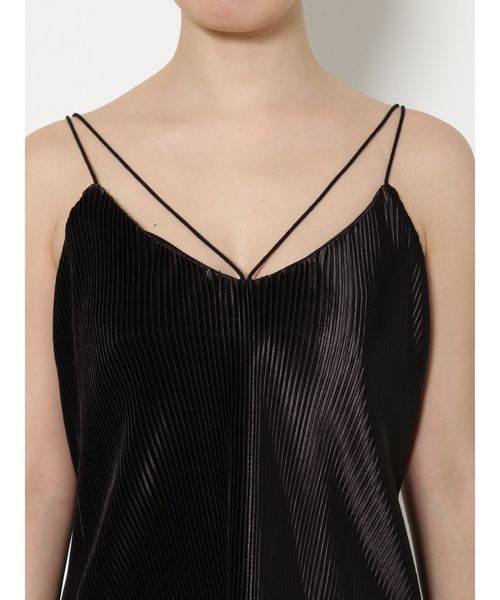 EMODA（エモダ）の「2WAYクロスプリーツキャミソール（キャミソール・レディース・ブラック/カーキ/オレンジ・FREE）」の15枚目の写真