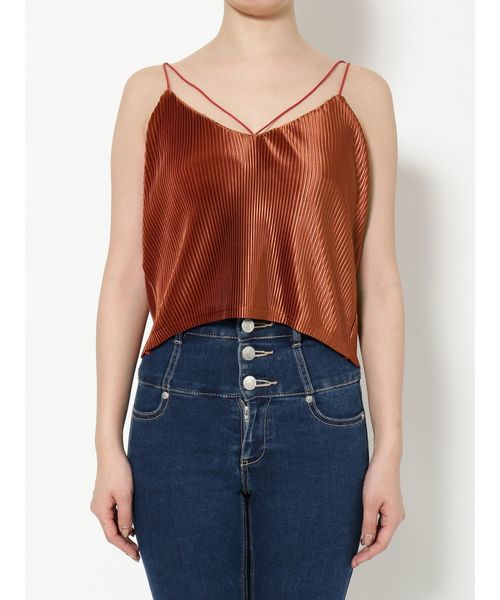 EMODA（エモダ）の「2WAYクロスプリーツキャミソール（キャミソール・レディース・ブラック/カーキ/オレンジ・FREE）」の19枚目の写真