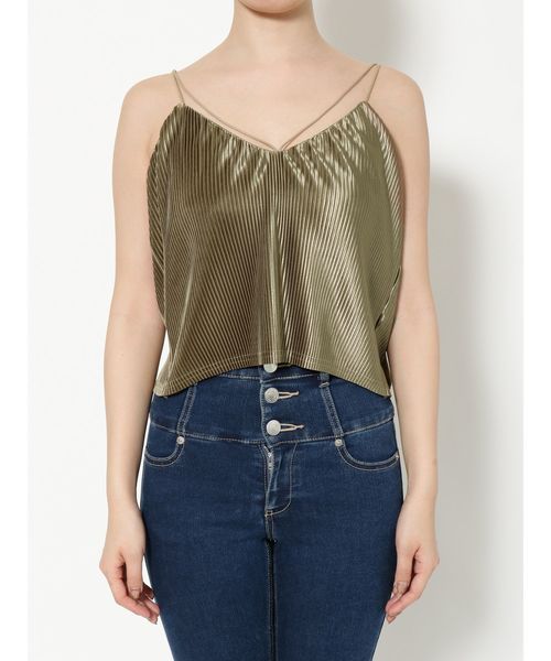 EMODA（エモダ）の「2WAYクロスプリーツキャミソール（キャミソール・レディース・ブラック/カーキ/オレンジ・FREE）」の20枚目の写真