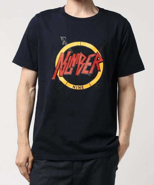 NUMBER (N)INE(ナンバーナイン)の「NUMBER_T-SHIRT(Tシャツ/カットソー・メンズ・ホワイト/チャコールグレー/ブラック/ネイビー・2/4/3/5)」の4枚目の写真
