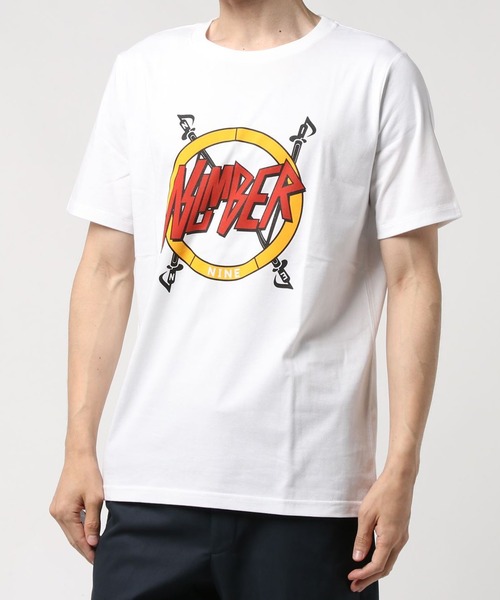 NUMBER (N)INE(ナンバーナイン)の「NUMBER_T-SHIRT(Tシャツ/カットソー・メンズ・ホワイト/チャコールグレー/ブラック/ネイビー・2/4/3/5)」の1枚目の写真
