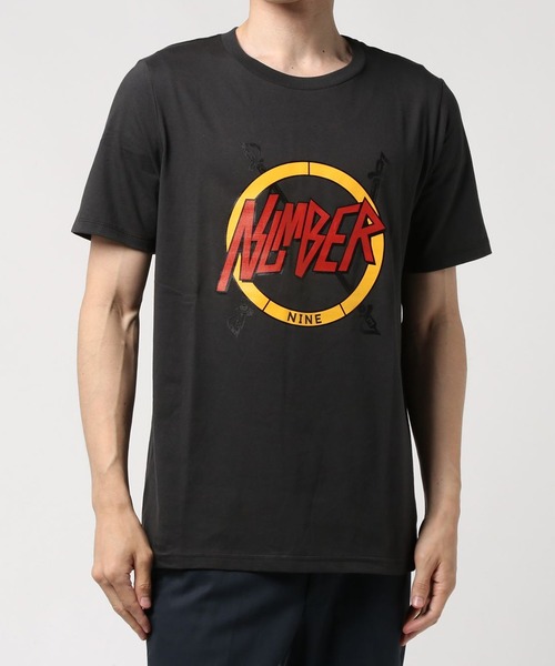 NUMBER (N)INE(ナンバーナイン)の「NUMBER_T-SHIRT(Tシャツ/カットソー・メンズ・ホワイト/チャコールグレー/ブラック/ネイビー・2/4/3/5)」の3枚目の写真