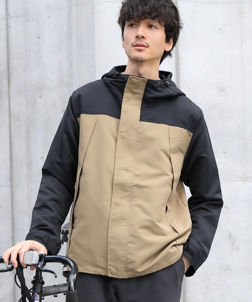 SPU（スプ）の「撥水マウンテンパーカー ジャケット ブルゾン（マウンテンパーカー・メンズ・ブラック/レッド系その他/グリーン系その他2/イエロー系その他/ベージュ系その他/グリーン系その他/杢グレー/カーキ/グリーン/ネイビー/ベージュ・S/M/L/XL/XS）」の15枚目の写真