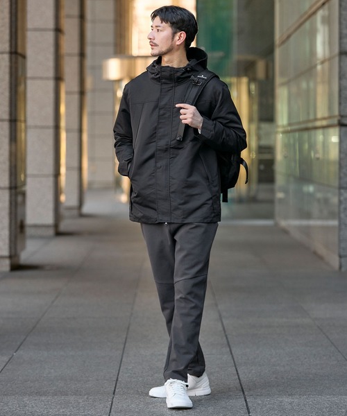 SPU（スプ）の「撥水マウンテンパーカー ジャケット ブルゾン（マウンテンパーカー・メンズ・ブラック/レッド系その他/グリーン系その他2/イエロー系その他/ベージュ系その他/グリーン系その他/杢グレー/カーキ/グリーン/ネイビー/ベージュ・S/M/L/XL/XS）」の21枚目の写真