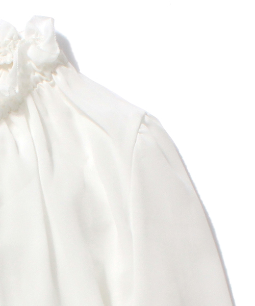 Ray BEAMS（レイビームス）の「Ray BEAMS / ジョーゼット ギャザーブラウス（シャツ/ブラウス・レディース・オフホワイト/ブラック・ONE SIZE）」の7枚目の写真