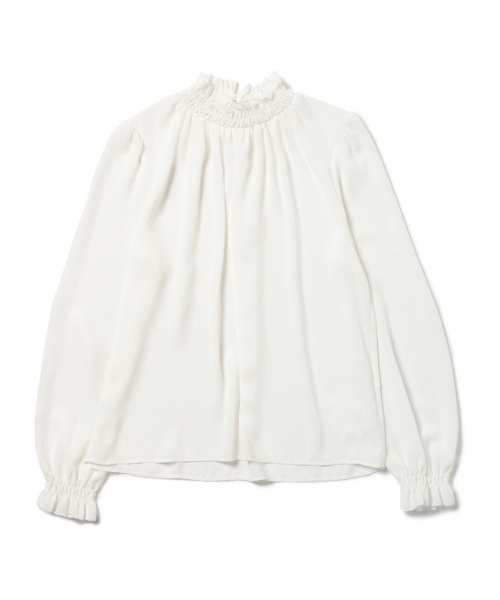 Ray BEAMS（レイビームス）の「Ray BEAMS / ジョーゼット ギャザーブラウス（シャツ/ブラウス・レディース・オフホワイト/ブラック・ONE SIZE）」の20枚目の写真