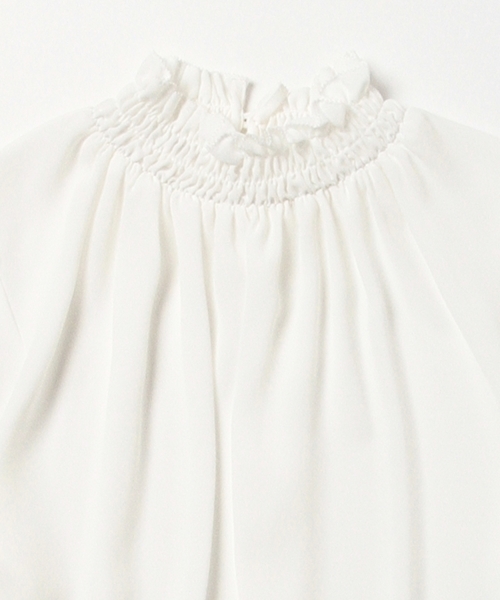 Ray BEAMS（レイビームス）の「Ray BEAMS / ジョーゼット ギャザーブラウス（シャツ/ブラウス・レディース・オフホワイト/ブラック・ONE SIZE）」の15枚目の写真