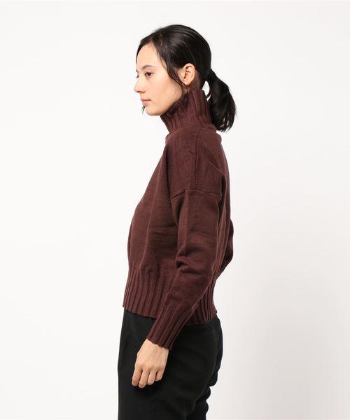 fifth(フィフス)の「ハイネック太リブニット(ニット/セーター・レディース・ブラック/ブラウン/アイボリー・MEDIUM)」の17枚目の写真