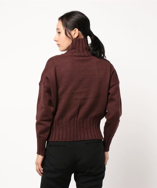 fifth(フィフス)の「ハイネック太リブニット(ニット/セーター・レディース・ブラック/ブラウン/アイボリー・MEDIUM)」の18枚目の写真