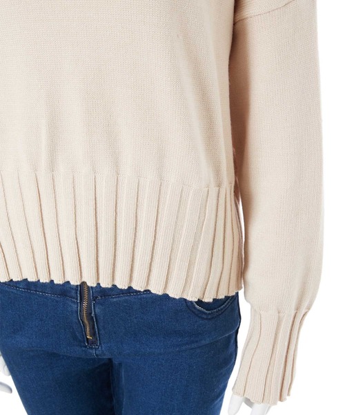 fifth(フィフス)の「ハイネック太リブニット(ニット/セーター・レディース・ブラック/ブラウン/アイボリー・MEDIUM)」の9枚目の写真