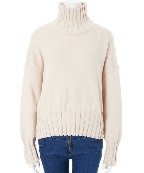 fifth(フィフス)の「ハイネック太リブニット(ニット/セーター・レディース・ブラック/ブラウン/アイボリー・MEDIUM)」の5枚目の写真