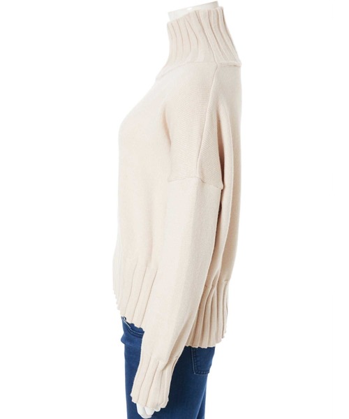 fifth(フィフス)の「ハイネック太リブニット(ニット/セーター・レディース・ブラック/ブラウン/アイボリー・MEDIUM)」の6枚目の写真