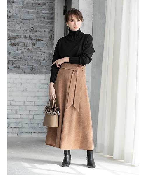 fifth(フィフス)の「ハイネック太リブニット(ニット/セーター・レディース・ブラック/ブラウン/アイボリー・MEDIUM)」の13枚目の写真