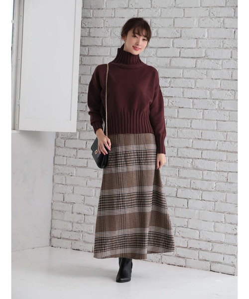 fifth(フィフス)の「ハイネック太リブニット(ニット/セーター・レディース・ブラック/ブラウン/アイボリー・MEDIUM)」の16枚目の写真