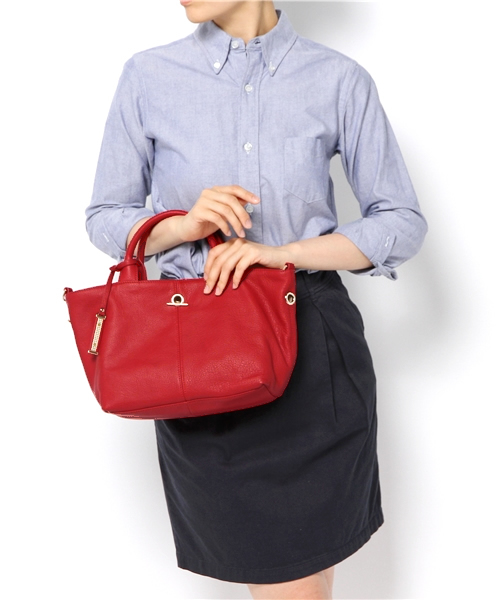 NANO universe（ナノユニバース）の「トート2wayショルダーバッグ（ショルダーバッグ・レディース・ブラック/グレー/オフホワイト/レッド・FREE）」の9枚目の写真