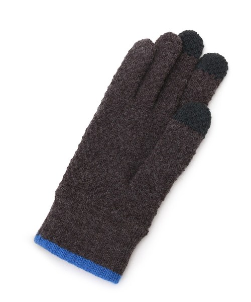 TAKEO KIKUCHI（タケオキクチ）の「【 WEB限定 】パッケージ入り カノコ編み ニットグローブ（手袋・メンズ・チャコール/ブラック系4/ネイビー系4・00）」の4枚目の写真
