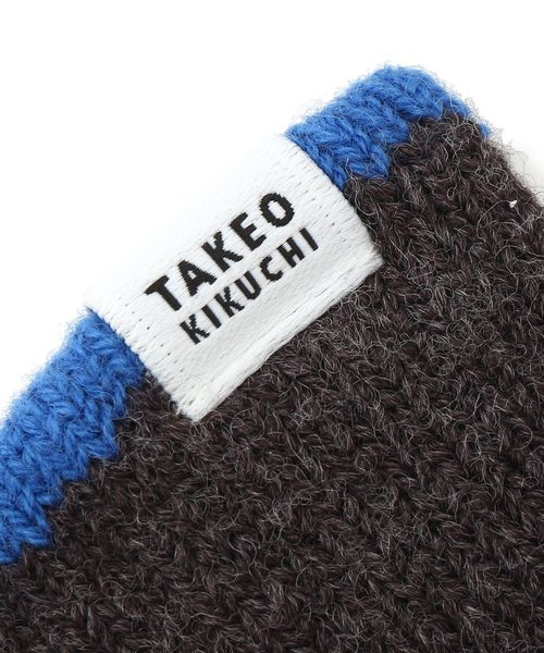 TAKEO KIKUCHI（タケオキクチ）の「【 WEB限定 】パッケージ入り カノコ編み ニットグローブ（手袋・メンズ・チャコール/ブラック系4/ネイビー系4・00）」の5枚目の写真