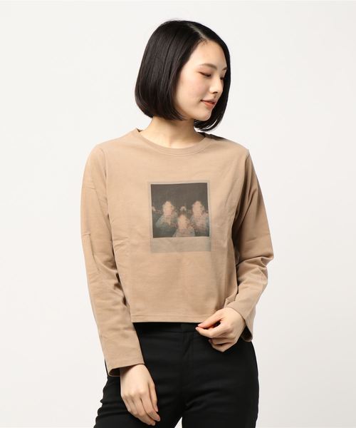 archives（アルシーヴ）の「アソートプリントT（Tシャツ/カットソー・レディース・ベージュ/ブラウン/グレー/その他1/その他2/その他3・MEDIUM）」の4枚目の写真