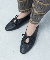 ROPE' PICNIC | ギャザーリボンソフトフラットシューズ(パンプス)