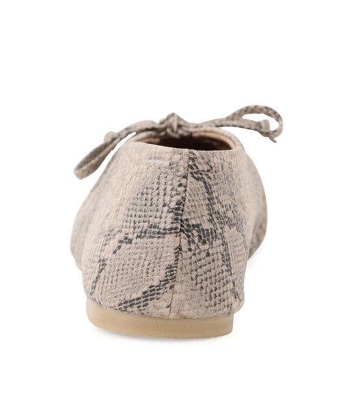 ROPE' PICNIC（ロペピクニック）の「ギャザーリボンソフトフラットシューズ（パンプス・レディース・ブラウン系その他3/グレー系その他/ブラック・36/37/38/39）」の5枚目の写真