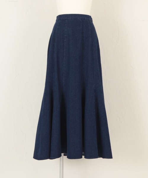 titivate(ティティベイト)の「デニムソフトマーメードスカート(デニムスカート・レディース・ホワイト/ライトブルー/ネイビー・S/M/L)」の15枚目の写真