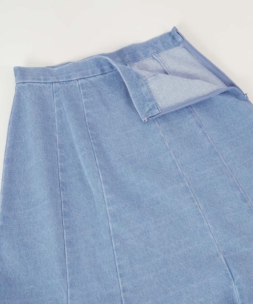 titivate(ティティベイト)の「デニムソフトマーメードスカート(デニムスカート・レディース・ホワイト/ライトブルー/ネイビー・S/M/L)」の17枚目の写真