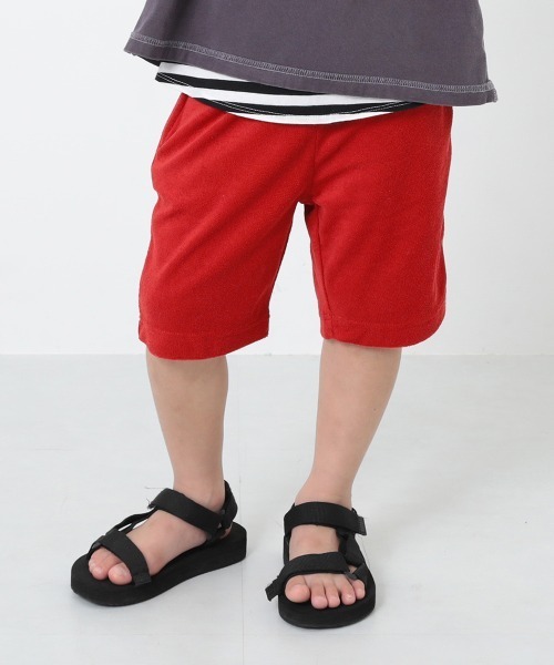 devirock（デビロック）の「パイル地ハーフパンツ（その他パンツ・キッズ・ブルー/ネイビー/グリーン系その他/カーキ/キャメル/ブラック/杢グレー/パープル/レッド系その他/サックスブルー/レッド系その他2・130cm/100cm/95cm/160cm/140cm/120cm/150cm/80ｃｍ/110cm/90cm）」の11枚目の写真