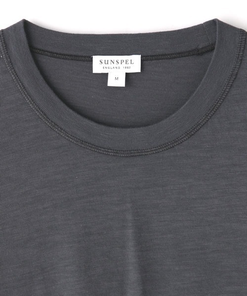 SUNSPEL(サンスペル)の「SUNSPEL / MEN’S COTTON RAMIE JERSEY(Tシャツ/カットソー・メンズ・ブラック/ダークグリーン/チャコール・SMALL/MEDIUM/LARGE)」の8枚目の写真