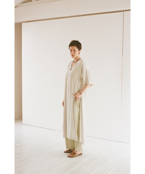 CLANE（クラネ）の「DOT JACQUARD OVER SLIT OP（ワンピース）」 - WEAR
