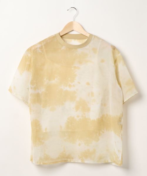 LOWRYS FARM(ローリーズファーム)の「タイダイシアーTEE 881025(Tシャツ/カットソー・レディース・ブラック/イエロー/ブルー/アイボリー・FREE)」の12枚目の写真