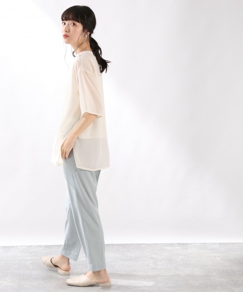 LOWRYS FARM(ローリーズファーム)の「タイダイシアーTEE 881025(Tシャツ/カットソー・レディース・ブラック/イエロー/ブルー/アイボリー・FREE)」の14枚目の写真