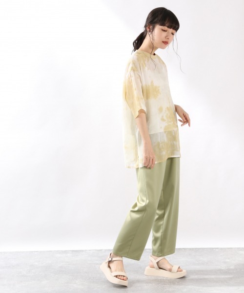 LOWRYS FARM(ローリーズファーム)の「タイダイシアーTEE 881025(Tシャツ/カットソー・レディース・ブラック/イエロー/ブルー/アイボリー・FREE)」の15枚目の写真