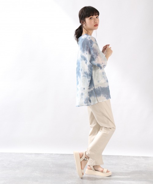 LOWRYS FARM(ローリーズファーム)の「タイダイシアーTEE 881025(Tシャツ/カットソー・レディース・ブラック/イエロー/ブルー/アイボリー・FREE)」の16枚目の写真