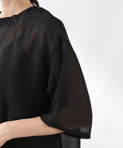 LOWRYS FARM(ローリーズファーム)の「タイダイシアーTEE 881025(Tシャツ/カットソー・レディース・ブラック/イエロー/ブルー/アイボリー・FREE)」の21枚目の写真