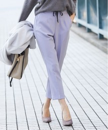 ウエストリボンテーパードパンツ