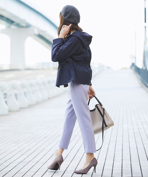 12Twelve Agenda（トゥエルブ　アジェンダ）の「ウエストリボンテーパードパンツ（その他パンツ・レディース・ブラック/ベージュ/ラベンダー・S/M）」の6枚目の写真