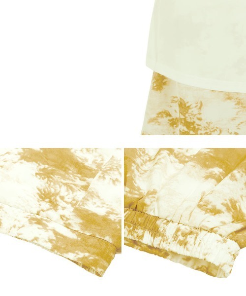 KOBE LETTUCE（コウベレタス）の「タイダイプリントマーメイドスカート（スカート・レディース・グリーン/イエロー/ベージュ・FREE）」の10枚目の写真