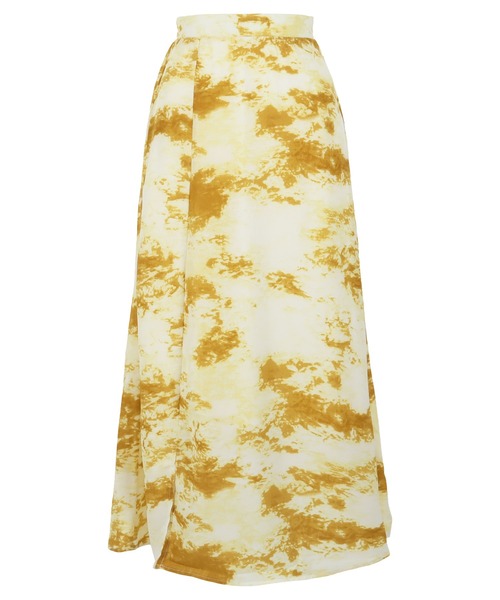 KOBE LETTUCE（コウベレタス）の「タイダイプリントマーメイドスカート（スカート・レディース・グリーン/イエロー/ベージュ・FREE）」の12枚目の写真