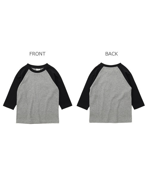 devirock（デビロック）の「ラグラン7分袖Tシャツ（Tシャツ/カットソー・キッズ・スミクロ/モカ/ブラック/キャメル・110cm/140cm/160cm/100cm/80ｃｍ/130cm/120cm/150cm/90cm）」の11枚目の写真