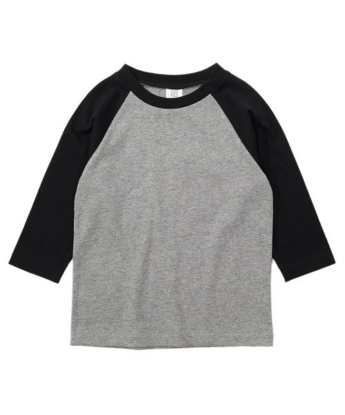 devirock（デビロック）の「ラグラン7分袖Tシャツ（Tシャツ/カットソー・キッズ・スミクロ/モカ/ブラック/キャメル・110cm/140cm/160cm/100cm/80ｃｍ/130cm/120cm/150cm/90cm）」の12枚目の写真
