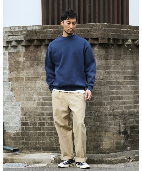 MILITARY（ミリタリー）の「実物 新品 デッドストック 米軍 NAVY スウェットシャツ（スウェット・メンズ・ネイビー・M/L）」の2枚目の写真