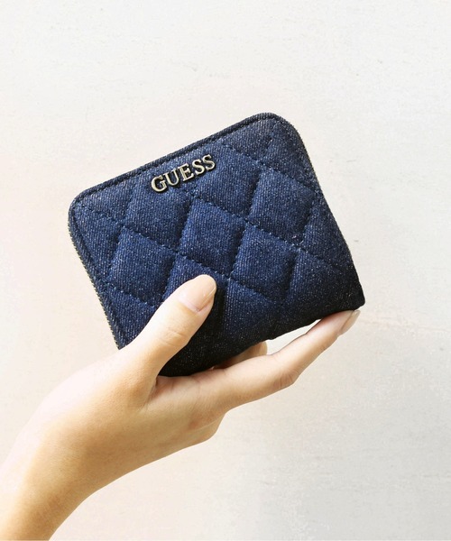 Guess ゲス Denim Bifold 二つ折りファスナ付き財布 Jd 財布 Guess ゲス のファッション通販 Zozotown