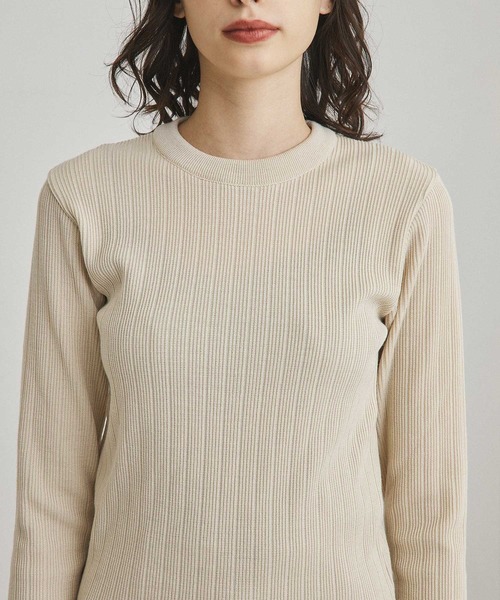 UNITED TOKYO（ユナイテッドトウキョウ）の「【OnE】ダブルフェイスニットプルオーバー（ニット/セーター・レディース・パープル/オフホワイト/ピンク/ブルー/ブラック/グレイッシュベージュ/ブルー系その他/グリーン/サックスブルー・1/2）」の16枚目の写真