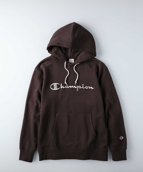 Champion(チャンピオン)の「【Champion】スクリプトスウェットパーカー(パーカー・レディース・ベージュ/グレー/オリーブ/ブラウン・M/L)」の3枚目の写真