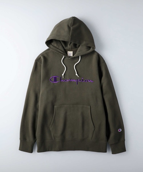 Champion(チャンピオン)の「【Champion】スクリプトスウェットパーカー(パーカー・レディース・ベージュ/グレー/オリーブ/ブラウン・M/L)」の7枚目の写真
