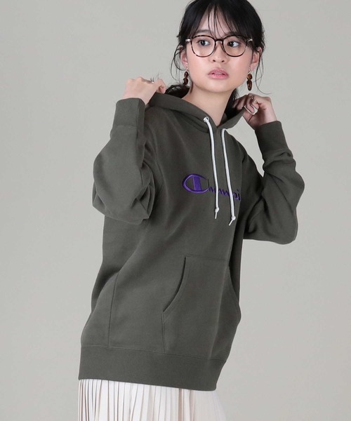 Champion(チャンピオン)の「【Champion】スクリプトスウェットパーカー(パーカー・レディース・ベージュ/グレー/オリーブ/ブラウン・M/L)」の15枚目の写真