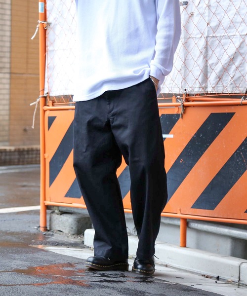 Blue Standard （ブルースタンダード）の「【BLUE STANDARD】アンクルワイドトラウザーパンツ　ワイドパンツ（その他パンツ・メンズ・ブラック/ベージュ/カーキ・MEDIUM/LARGE/X-LARGE）」の5枚目の写真