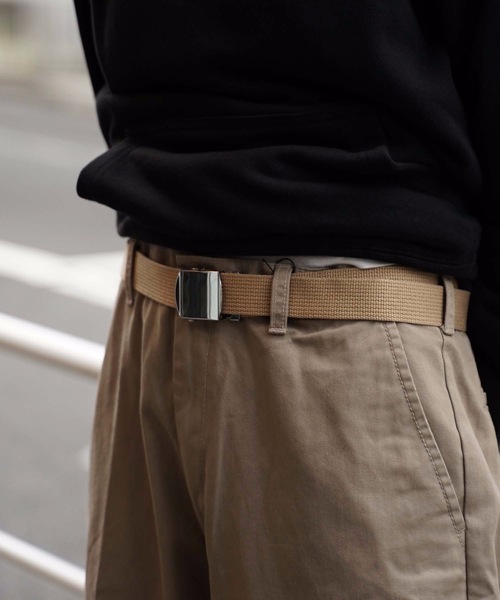 Blue Standard （ブルースタンダード）の「【BLUE STANDARD】アンクルワイドトラウザーパンツ　ワイドパンツ（その他パンツ・メンズ・ブラック/ベージュ/カーキ・MEDIUM/LARGE/X-LARGE）」の21枚目の写真